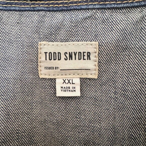 Todd Snyder XXL Selvedge Denim Jacket in Medium Wash - Picture 2 of 3